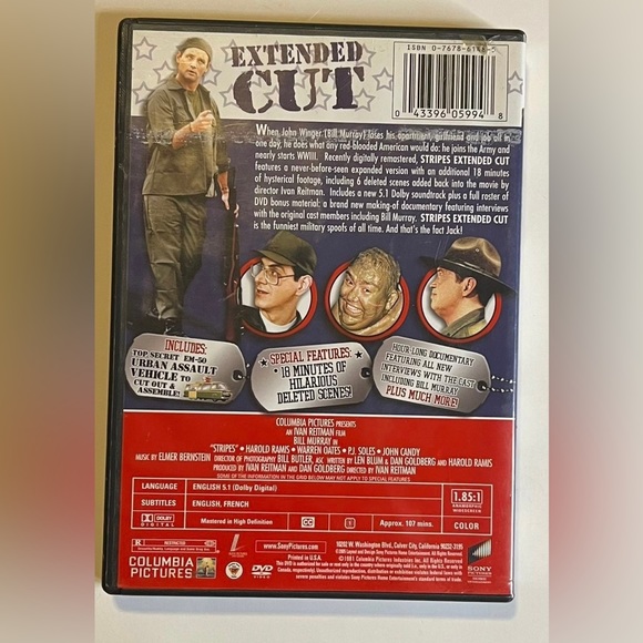 DVD Bill Murray Stripes Comedy Movie - Picture 2 of 5